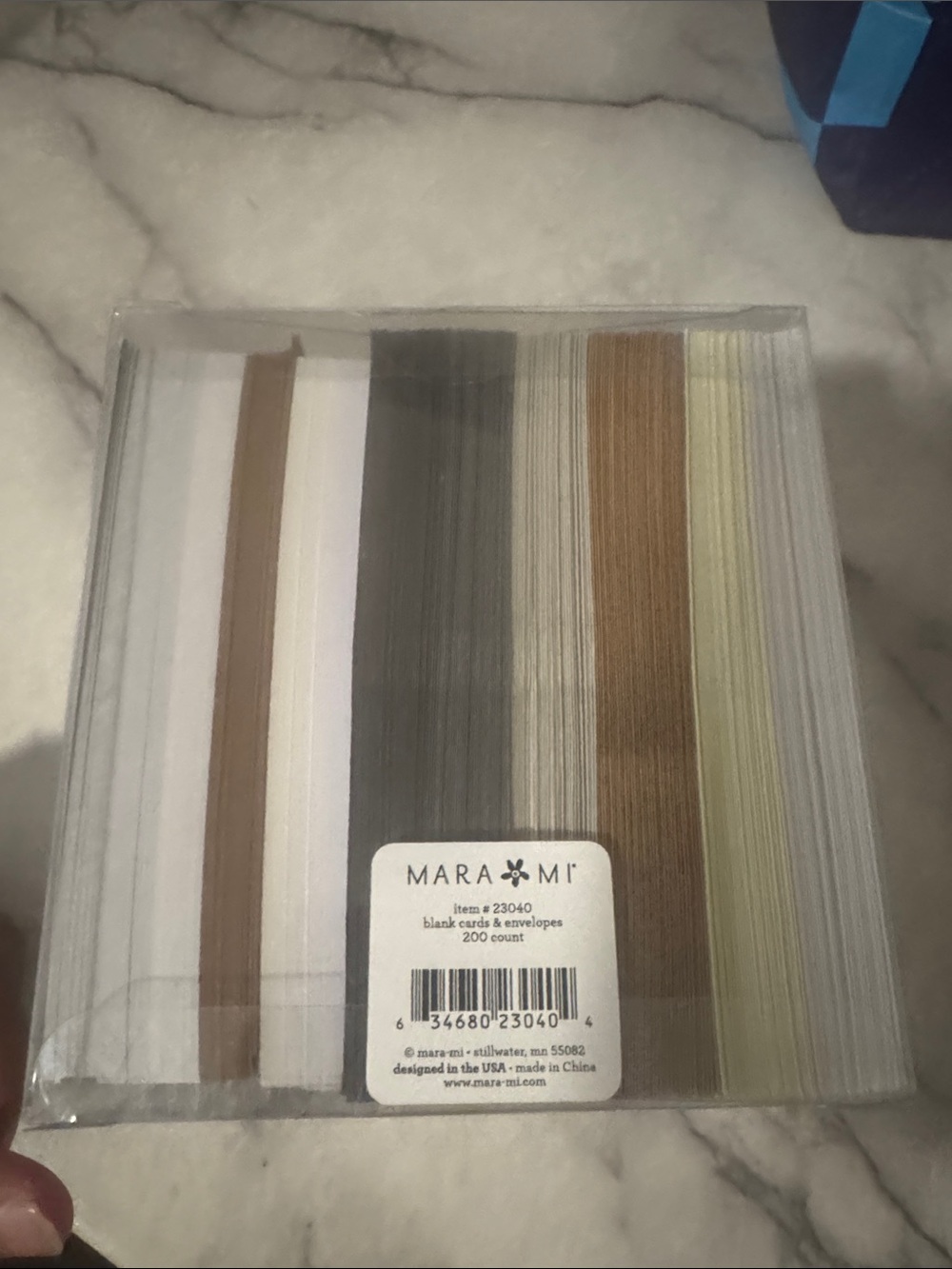 Mara-Mi Flat Panel Note Cards with Envelopes 200 Count